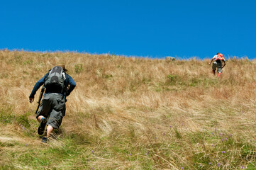 Hiking on Monte RUbello, Italian Alps