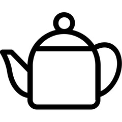 
Tea Kettle Flat Vector Icon
