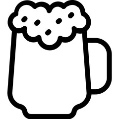 
Beer Mug Flat Vector Icon
