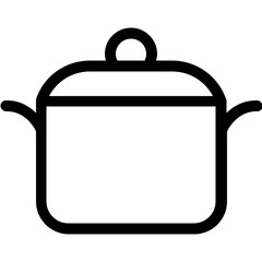 
Cooking Pot Flat Vector Icon
