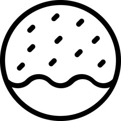 
Donut Flat Vector Icon
