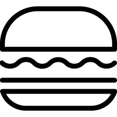 
Burger Flat Vector Icon
