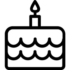 
Cake Flat Vector Icon
