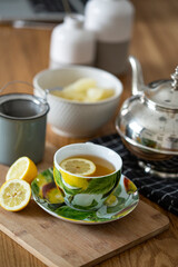 Breakfast tea setting