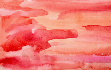 red watercolor background