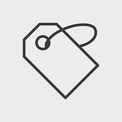 Price tag icon isolated on background. Label symbol modern, simple, vector, icon for website design, mobile app, ui. Vector Illustration