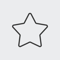 Star icon isolated on background. Favorite symbol modern, simple, vector, icon for website design, mobile app, ui. Vector Illustration