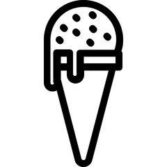 
Ice Cream Flat Vector Icon
