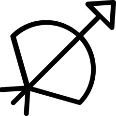 
Love Target Vector Line Icon
