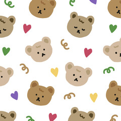 teddy bear background in Vector illustration.