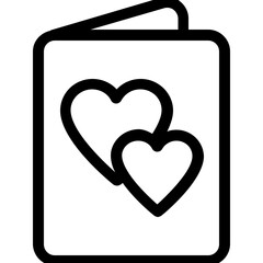 
Love Letter Vector Line Icon
