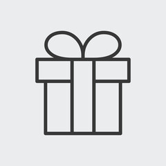 Gift icon isolated on background. Present symbol modern, simple, vector, icon for website design, mobile app, ui. Vector Illustration
