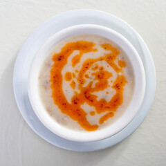 white soup