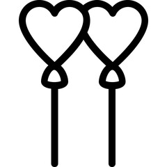 
Hearts Vector Line Icon
