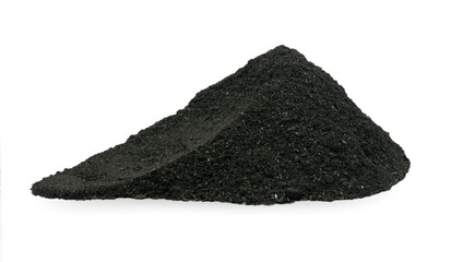 charcoal isolated on white background