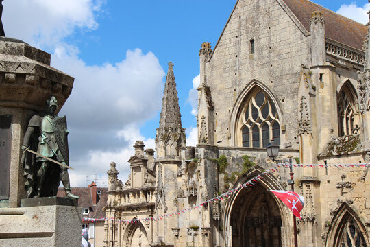 trinity church in falaise in normandy (france)