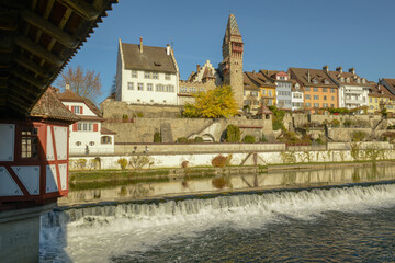 The historical town of Bremgarten on