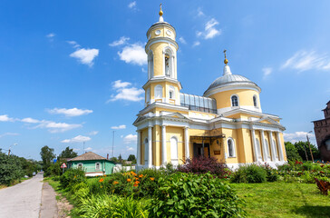 Fototapeta na wymiar Holy Cross Exaltation Church in Kolomna Kremlin, Russia