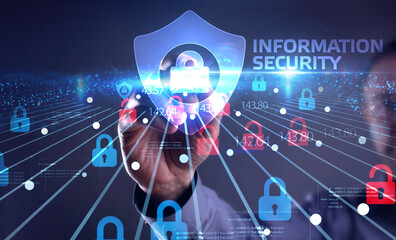 Cyber security data protection business technology privacy concept. Information security