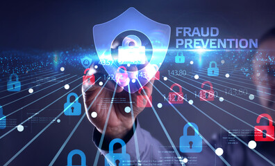 Cyber security data protection business technology privacy concept. Fraud prevention