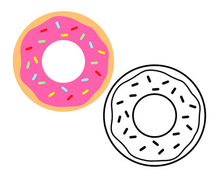 Download 17 Best Donut Clipart Images Stock Photos Vectors Adobe Stock