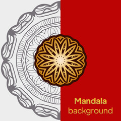 Card with mandala. Vector background. Card or invitation. Oriental pattern, vector illustration. Islam, Arabic, Indian, moroccan,spain, turkish, pakistan, chinese, mystic, ottoman motifs.