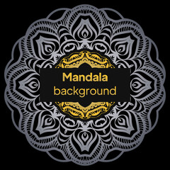 Abstarct Luxury Geometric Background with mandala elements Vector