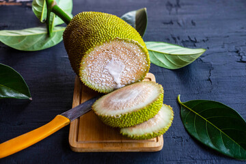 Jackfruit sliced ​​fruit