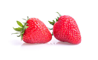 Strawberry isolated on white background.