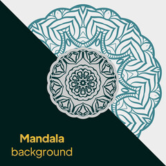 Ornamental mandala template for decoration, wedding cards, invitation cards, cover, banner. vector illustration