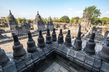 Prambanan or Rara Jonggrang is a 9th-century Hindu temple compound in Yogyakarta, Indonesia