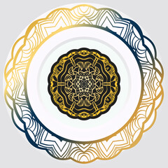 mandala pattern Decoration in oriental, Indian style. vector illustration