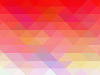 Triangular pixelation. Multi-colored pixel background. The texture consisting of multi-colored triangles.