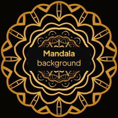 Decorative mandala. Mandala for print, poster, cover, brochure, flyer, banner. Vector illustration