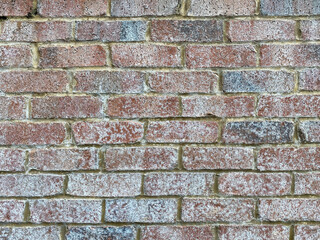 weathered white wash vintage old brick wall closeup view with deep shadows and details as backdrop background for website architecture presentation scenery