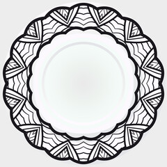 Ornamental decorative rosettes, mandala. vector illustration