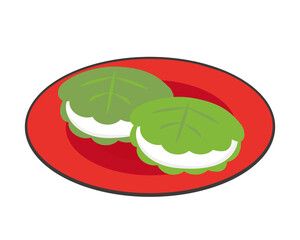 柏餅のベクターライスト　こどもの日　端午の節句