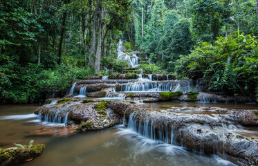 Phacharoen Waterfall Chongkap Sub-district, Phop Phra District, Tak Province, Thailand