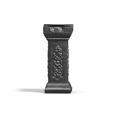 A collection of sculptures made in neon style on a black background for your design ideas. 3D rendering of objects that can be stylized. Combine the shape by adjusting the color and achieve new effect