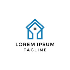 Abstract Home Logo Design Template