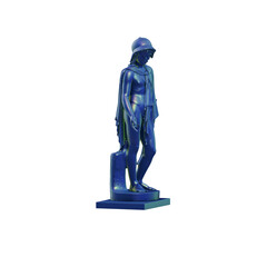 A collection of sculptures made in neon style on a black background for your design ideas. 3D rendering of objects that can be stylized. Combine the shape by adjusting the color and achieve new effect