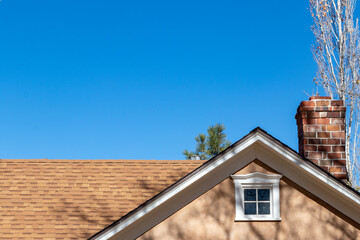 Historic country house with chimney
