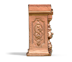 A collection of sculptures made in neon style on a black background for your design ideas. 3D rendering of objects that can be stylized. Combine the shape by adjusting the color and achieve new effect