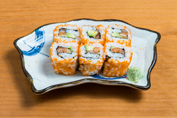 Sushi Roll with Masago