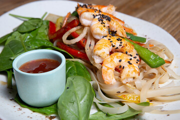 Thai Fried Noodles, Thai food Pad Thai.