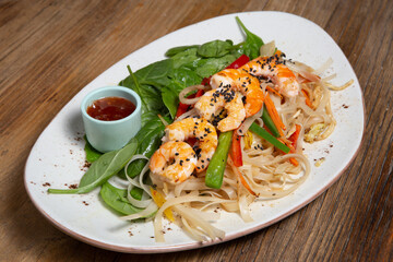 Thai Fried Noodles, Thai food Pad Thai.