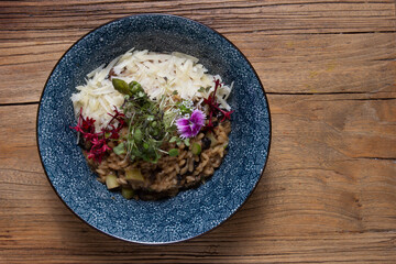 Risotto with mushrooms