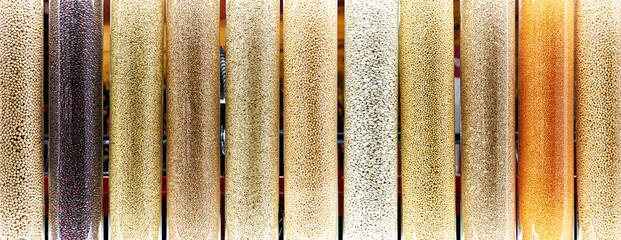 Cereals and grains of agricultural crops