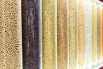 Cereals and grains of agricultural crops