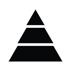 Pyramid Chart Graph Vector Icon